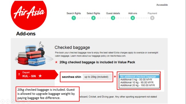 Airasia Add On Code