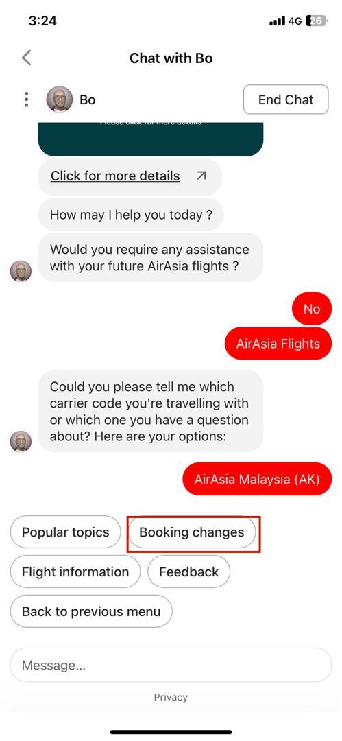 AirAsia Flights: How do I change my flight date or time?