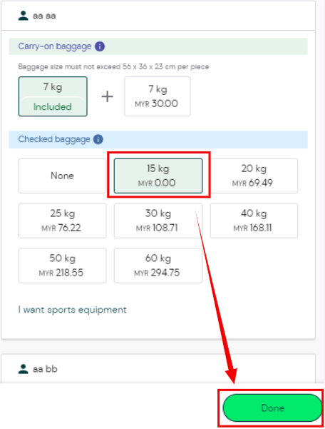 Airasia baggage purchase on sale