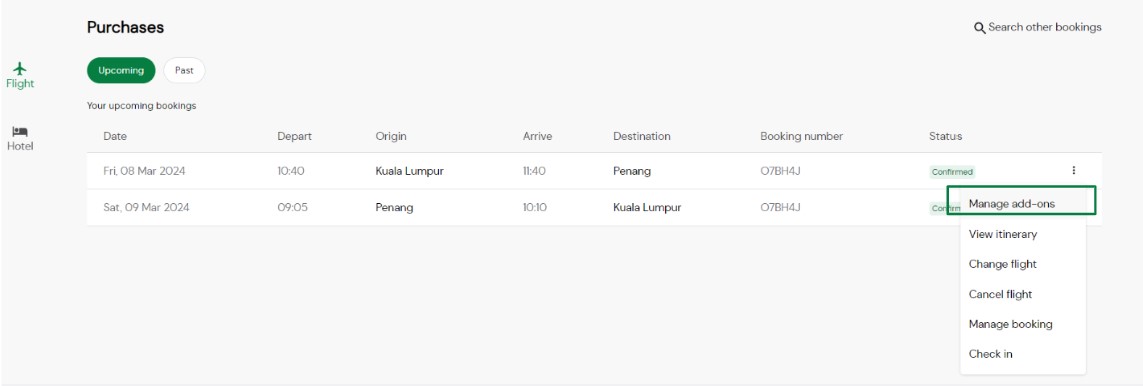 Airasia extra baggage fare online