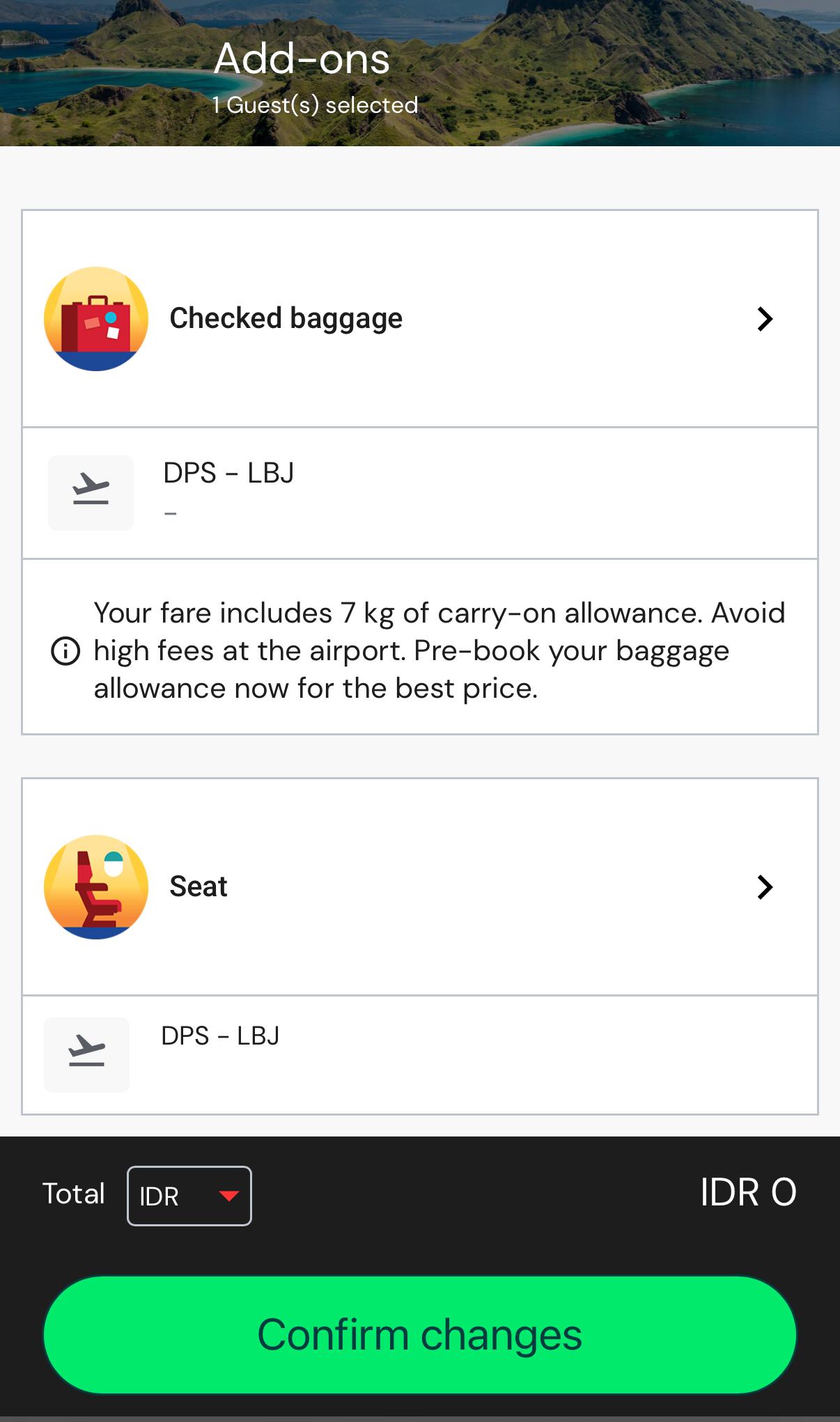 AirAsia Flights: How to pre-book add-ons?